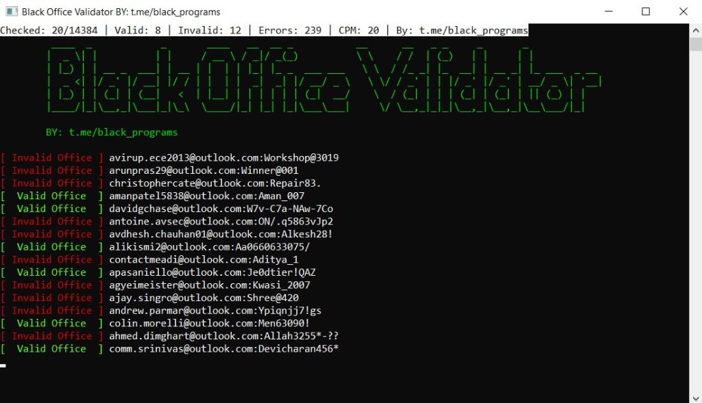 Black Office Validator preview