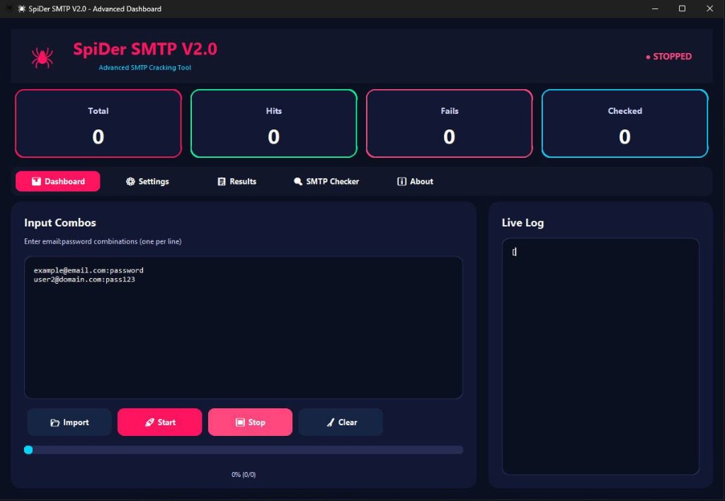 Spider SMTP V2.0 preview
